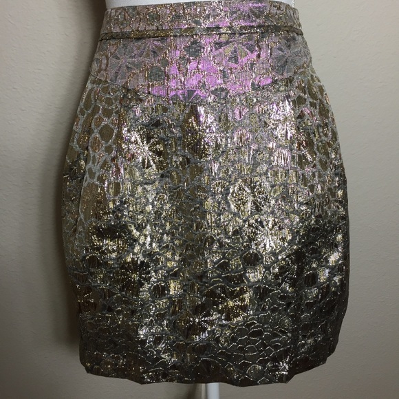 kimichi blue Dresses & Skirts - Kimichi Blue Gold Metallic Skirt